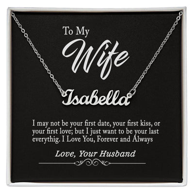 Custom Name Necklace – Personalized Gold or Silver Jewelry Gift for Women & Men