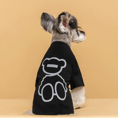 Cute Reflective Bear Summer T-Shirt for Dogs